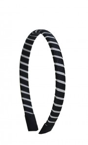 Fiza Headband in Black and Silver 