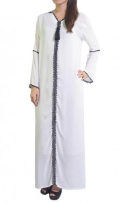 Jubah Hawa in White