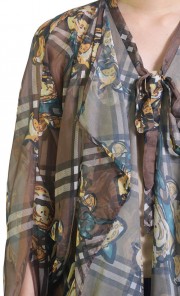 Chiffon Rose Top in Brown