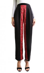 Kahla Pants in Black and Red
