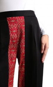 Kahla Pants in Black and Red