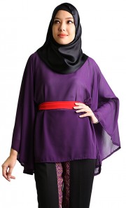 Rama Rama Top in Purple and Red