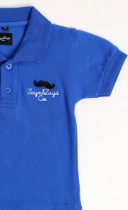 Basic Polo Shirt in Blue