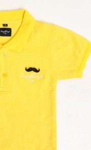Basic Polo Shirt in Yellow