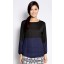 Long Sleeved Top in Black and Navy Blue