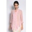 Kebaya Top with Pink Lace in Dusty Pink