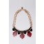 Fadil Necklace in Red /Black