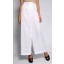 Satin Palazzo Pants in White