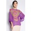 Short Kaftan Top in Purple