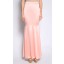 High Waisted Flare Skirt in Peach