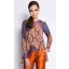 Rafaelle Top in Violet and Peach