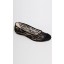 Jacey Lace Ballerina Flats in Black 