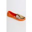 Jennifer Python Moccasin Flats in Orange