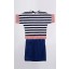 Stripes Baju Kurung in Red and Navy