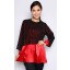 Leela Top in Red and Black