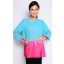 Leela Top in Blue and Pink
