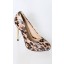Foxy Leopard Heels in Gold
