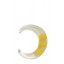 Transparent Resin Bangle with Yellow Ornaments