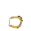 Braided Bracelet with Skull Ornament in Mustard Yellow