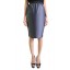 Pencil Skirt in Metal Grey