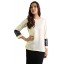 Refa Black Sequinned Nursing Blouse in Cream
