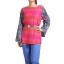 Batik Print Sleeves Soleil Top in Fuchsia