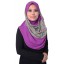Dinda Shawl Diamond Prints in Purple and Green