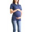 Polo Mom Top in Navy