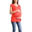 Window Short Sleeved Top in Orange