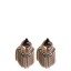 Drop Earrings in Beige