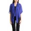 Short Sleeved Chiffon Kebaya Cardigan in Blue