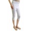 Quarter Preggings in White