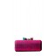 Kowloon Bow Snakeskin Minaudiere in Pink