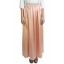 Corine Satin Skirt in Peach