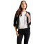 Caitlin Soft Linen Jacket in Black