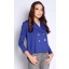 Frankie 4 Button Cardigan in Bright Blue