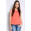 Winnie Lace Side Peplum Top in Red