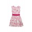 Floral Angelina Dress in Raspberry