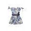 Floral Andrea Dress in Blue