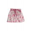 Floral Fabienne Skirt in Raspberry 