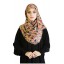 Ayami Colourful Brush Shawl in Beige