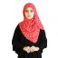 Jazreen Princess in Blossom Shawl in Red 