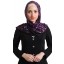 Abstract Print Shawl in Purple