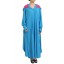 Jubah Balqis in Blue and Pink