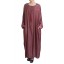 Cotton Denim Tassel Jubah in Red