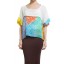 Chiffon Color Block Pua Top 