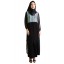Amany Top in Black and Light Green