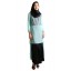 Amany Top in Light Green and Black