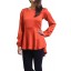 Fishtail Peplum in Burnt Orange