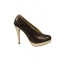 Marcus Snake Skin Pumps in Dark Grey